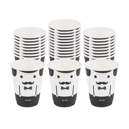 Restpresso 12 oz Monsieur Paper Coffee Cup - Double Wall - 3 1/2" x 3 1/2" x 4 1/4" - 500 count box