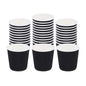 Restpresso 4 oz Black Paper Coffee Cup - Ripple Wall - 2 1/2" x 2 1/2" x 2 1/4" - 25 count box