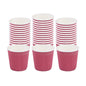 Restpresso 4 oz Crimson Paper Coffee Cup - Ripple Wall - 2 1/2" x 2 1/2" x 2 1/4" - 25 count box