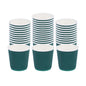Restpresso 4 oz Forest Green Paper Coffee Cup - Ripple Wall - 2 1/2" x 2 1/2" x 2 1/4" - 500 count box