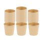 Restpresso 4 oz Kraft Paper Coffee Cup - Ripple Wall - 2 1/2" x 2 1/2" x 2 1/4" - 25 count box