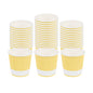 Restpresso 4 oz Light Yellow Paper Coffee Cup - Ripple Wall - 2 1/2" x 2 1/2" x 2 1/4" - 500 count box