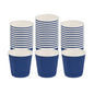 Restpresso 4 oz Midnight Blue Paper Coffee Cup - Ripple Wall - 2 1/2" x 2 1/2" x 2 1/4" - 25 count box