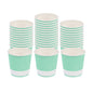 Restpresso 4 oz Light Green Paper Coffee Cup - Ripple Wall - 2 1/2" x 2 1/2" x 2 1/4" - 25 count box