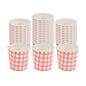 Restpresso 4 oz Picnic Print Paper Coffee Cup - Spiral Wall - 2 1/2" x 2 1/2" x 2 1/4" - 25 count box