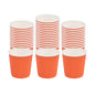 Restpresso 4 oz Tangerine Orange Paper Coffee Cup - Ripple Wall - 2 1/2" x 2 1/2" x 2 1/4" - 500 count box