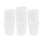 Restpresso 4 oz White Paper Coffee Cup - Ripple Wall - 2 1/2" x 2 1/2" x 2 1/4" - 500 count box