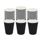 Restpresso 12 oz Black Paper Coffee Cup - Ripple Wall - 3 1/2" x 3 1/2" x 4 1/4" - 500 count box