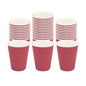 Restpresso 12 oz Crimson Paper Coffee Cup - Ripple Wall - 3 1/2" x 3 1/2" x 4 1/4" - 500 count box