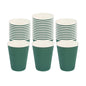 Restpresso 12 oz Forest Green Paper Coffee Cup - Ripple Wall - 3 1/2" x 3 1/2" x 4 1/4" - 25 count box