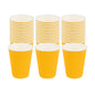 Restpresso 12 oz Yellow Paper Coffee Cup - Ripple Wall - 3 1/2" x 3 1/2" x 4 1/4" - 25 count box