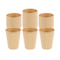 Restpresso 12 oz Kraft Paper Coffee Cup - Ripple Wall - 3 1/2" x 3 1/2" x 4 1/4" - 25 count box