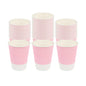 Restpresso 12 oz Light Pink Paper Coffee Cup - Ripple Wall - 3 1/2" x 3 1/2" x 4 1/4" - 25 count box