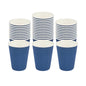 Restpresso 12 oz Midnight Blue Paper Coffee Cup - Ripple Wall - 3 1/2" x 3 1/2" x 4 1/4" - 25 count box