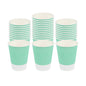 Restpresso 12 oz Light Green Paper Coffee Cup - Ripple Wall - 3 1/2" x 3 1/2" x 4 1/4" - 25 count box