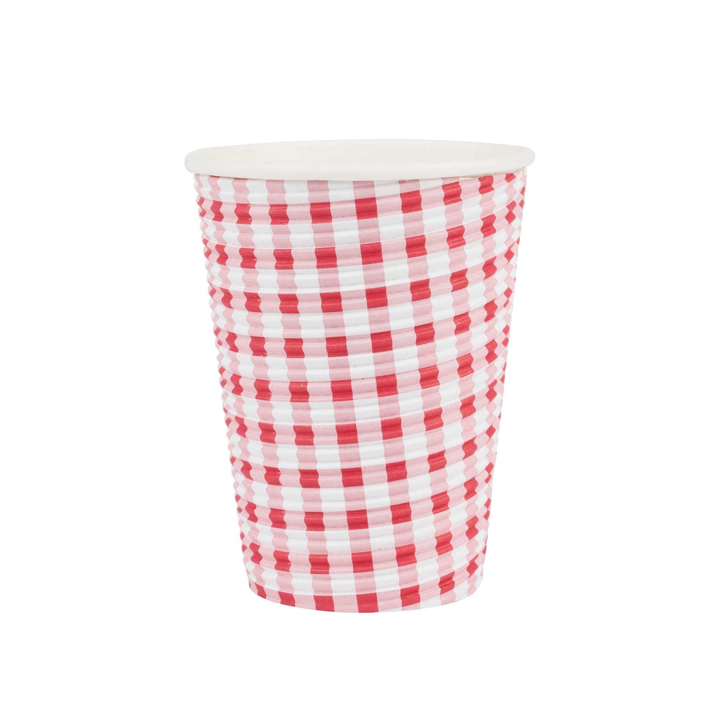 Restpresso 12 oz Picnic Print Paper Coffee Cup - Spiral Wall - 3 1/2" x 3 1/2" x 4 1/4" - 25 count box