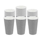 Restpresso 16 oz Houndstooth Paper Coffee Cup - Spiral Wall - 3 1/2" x 3 1/2" x 5 1/2" - 500 count box