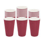 Restpresso 16 oz Crimson Paper Coffee Cup - Ripple Wall - 3 1/2" x 3 1/2" x 5 1/2" - 25 count box