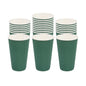 Restpresso 16 oz Forest Green Paper Coffee Cup - Ripple Wall - 3 1/2" x 3 1/2" x 5 1/2" - 25 count box