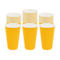 Restpresso 16 oz Yellow Paper Coffee Cup - Ripple Wall - 3 1/2" x 3 1/2" x 5 1/2" - 500 count box