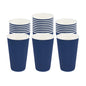 Restpresso 16 oz Midnight Blue Paper Coffee Cup - Ripple Wall - 3 1/2" x 3 1/2" x 5 1/2" - 500 count box