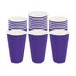 Restpresso 16 oz Royal Purple Paper Coffee Cup - Ripple Wall - 3 1/2" x 3 1/2" x 5 1/2" - 25 count box
