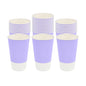 Restpresso 16 oz Light Purple Paper Coffee Cup - Ripple Wall - 3 1/2" x 3 1/2" x 5 1/2" - 500 count box