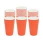 Restpresso 16 oz Tangerine Orange Paper Coffee Cup - Ripple Wall - 3 1/2" x 3 1/2" x 5 1/2" - 25 count box