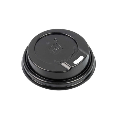 Restpresso Black Plastic Coffee Cup Lid - Fits 4 oz - 500 count box
