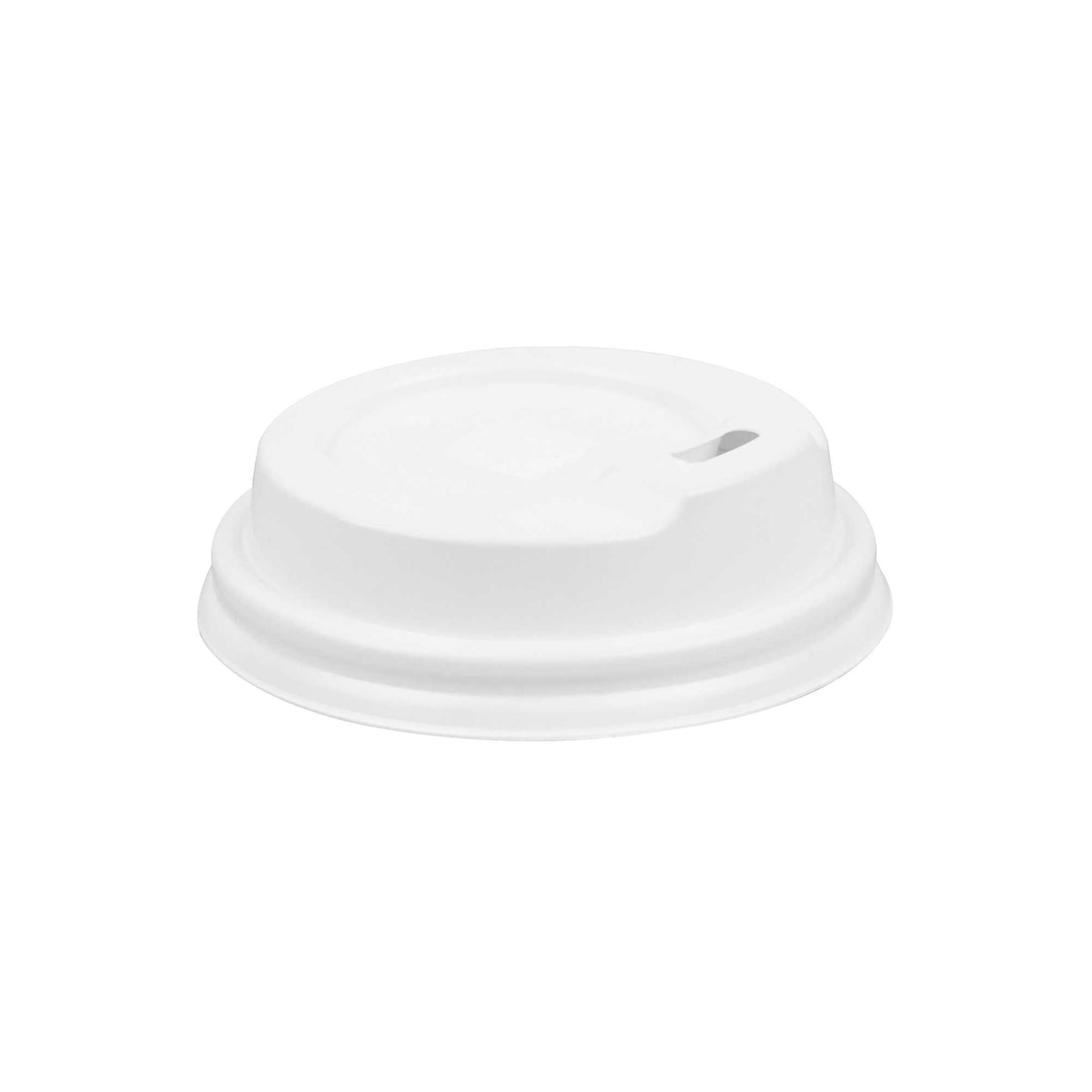 Restpresso White Plastic Coffee Cup Lid - Fits 4 oz - 2 1/2" x 2 1/2" x 1/2" - 25 count box