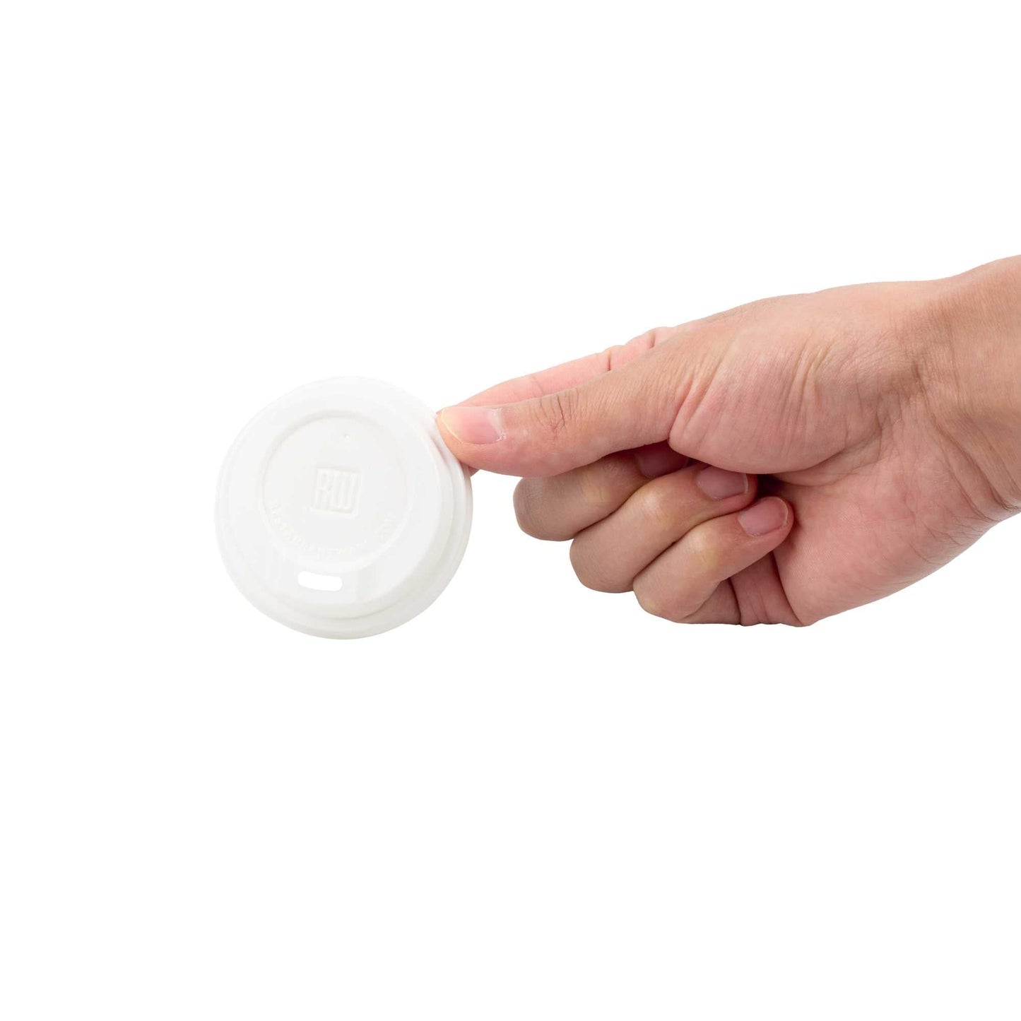 Restpresso White Plastic Coffee Cup Lid - Fits 4 oz - 500 count box