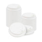 Restpresso White Plastic Coffee Cup Lid - Elevated Spout, Fits 8, 12, 16 and 20 oz - 500 count box