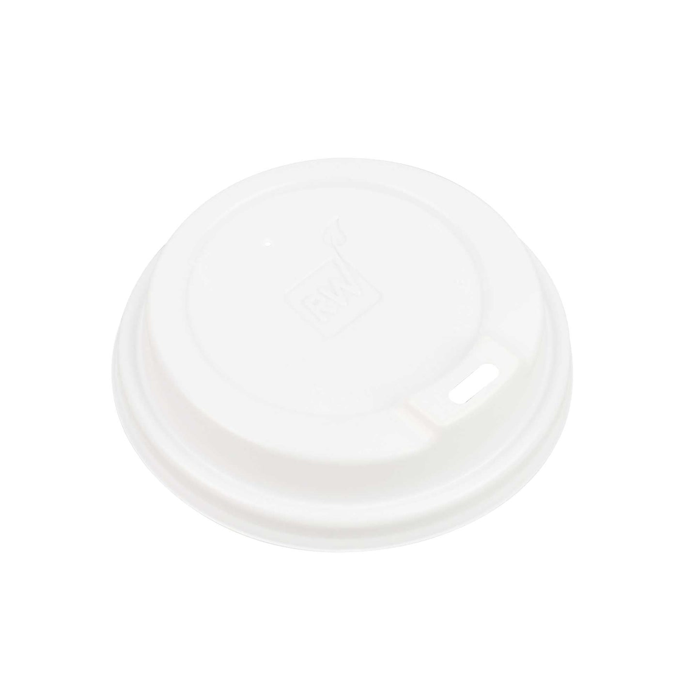 Restpresso White Plastic Coffee Cup Lid - Elevated Spout, Fits 8, 12, 16 and 20 oz - 500 count box