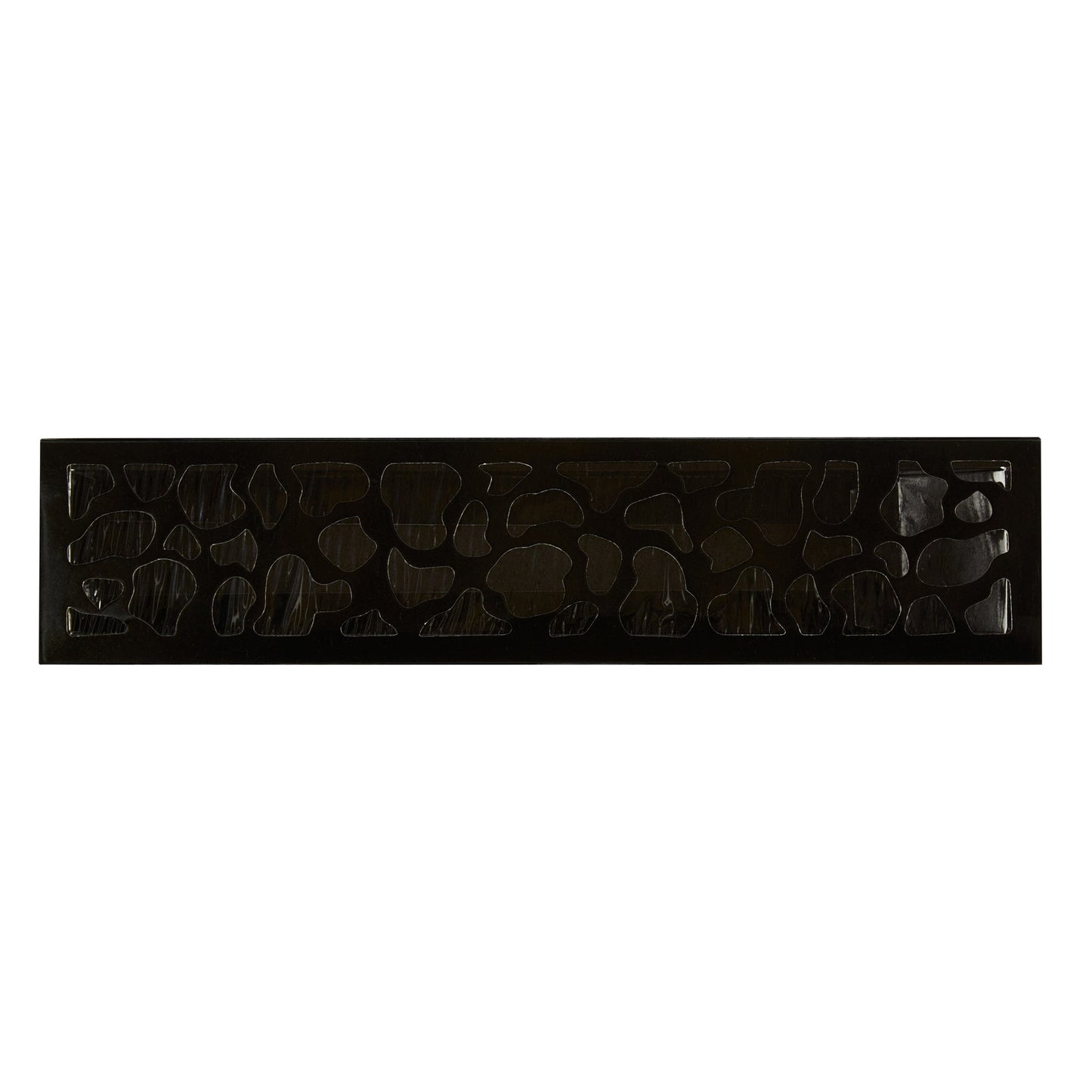 Sentiero Rectangle Black Paper Macaron Box - Holds 5 Macarons - 10" x 2 1/4" x 1 1/2" - 100 count box