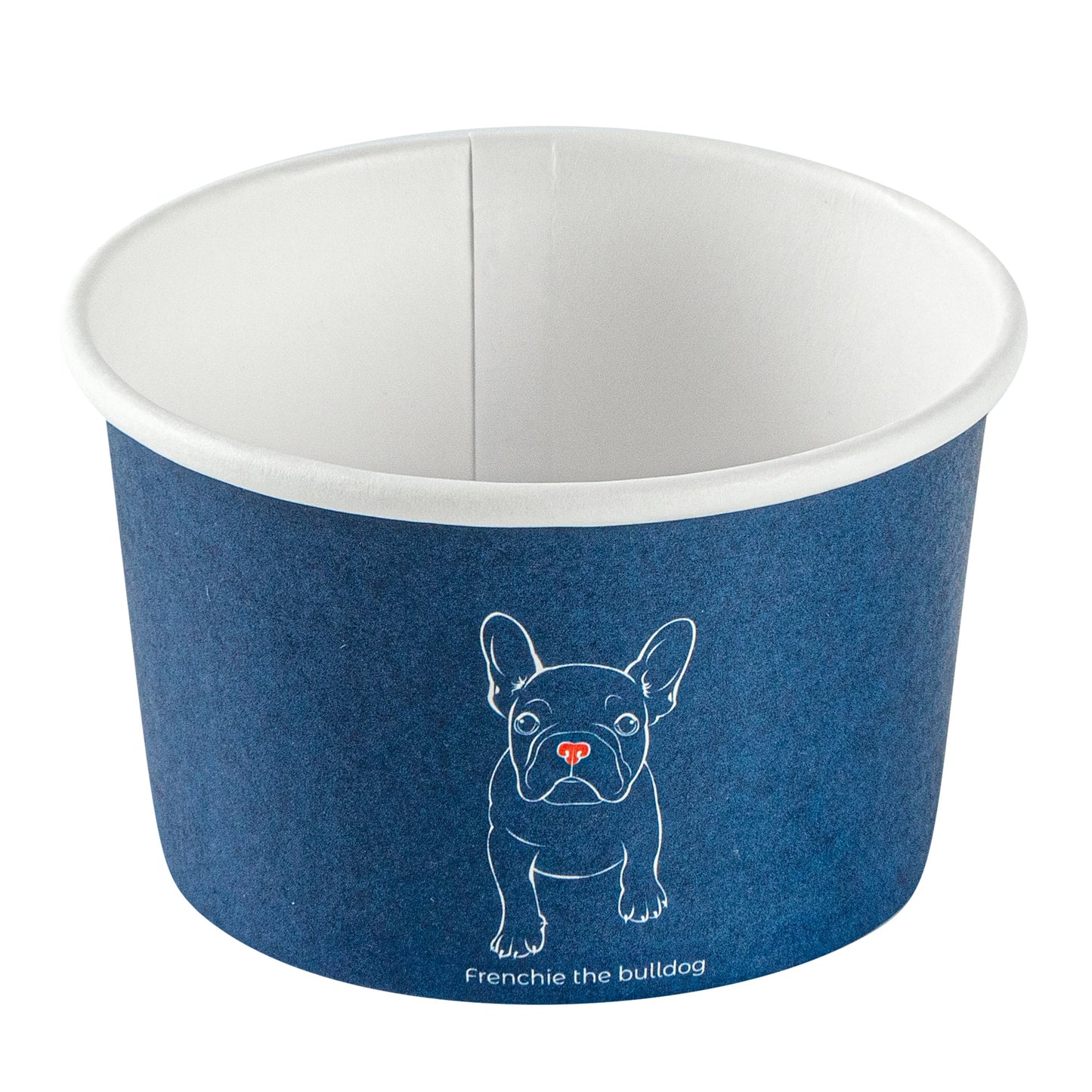 Coppetta 3 oz Round Frenchie Paper To Go Cup - 3" x 3" x 1 3/4" - 50 count box