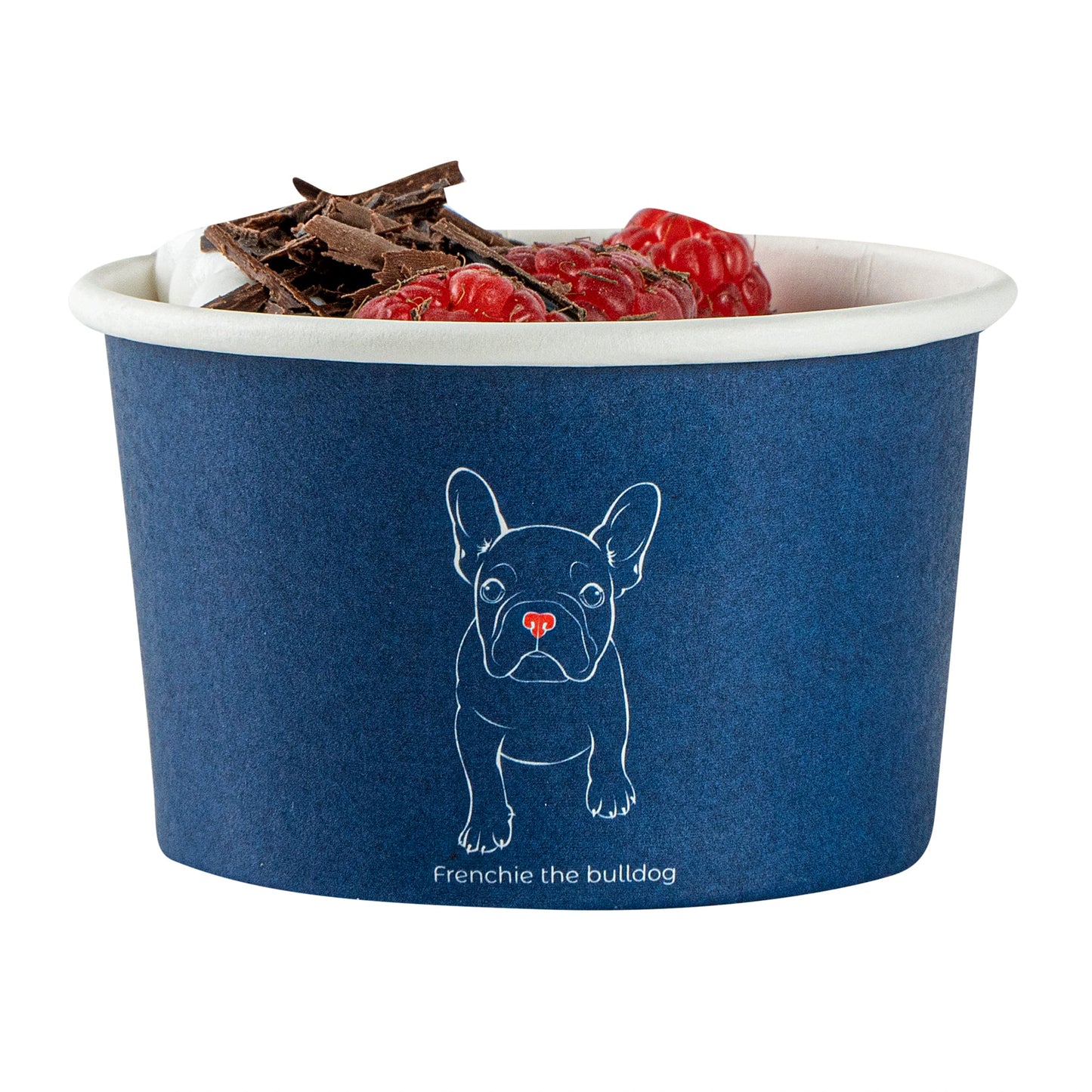 Coppetta 3 oz Round Frenchie Paper To Go Cup - 3" x 3" x 1 3/4" - 50 count box