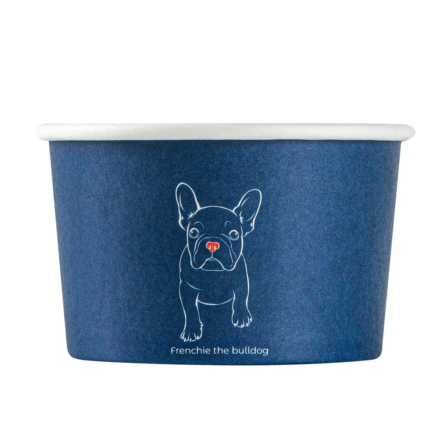 Coppetta 3 oz Round Frenchie Paper To Go Cup - 3" x 3" x 1 3/4" - 50 count box