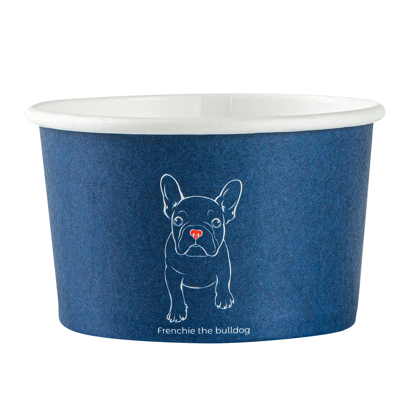 Coppetta 3 oz Round Frenchie Paper To Go Cup - 3" x 3" x 1 3/4" - 200 count box