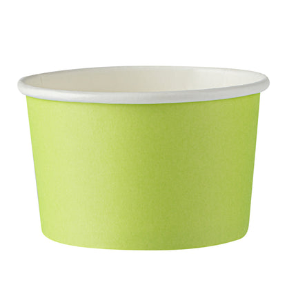 Coppetta 3 oz Round Eco Green Paper To Go Cup - 3" x 3" x 1 3/4" - 200 count box
