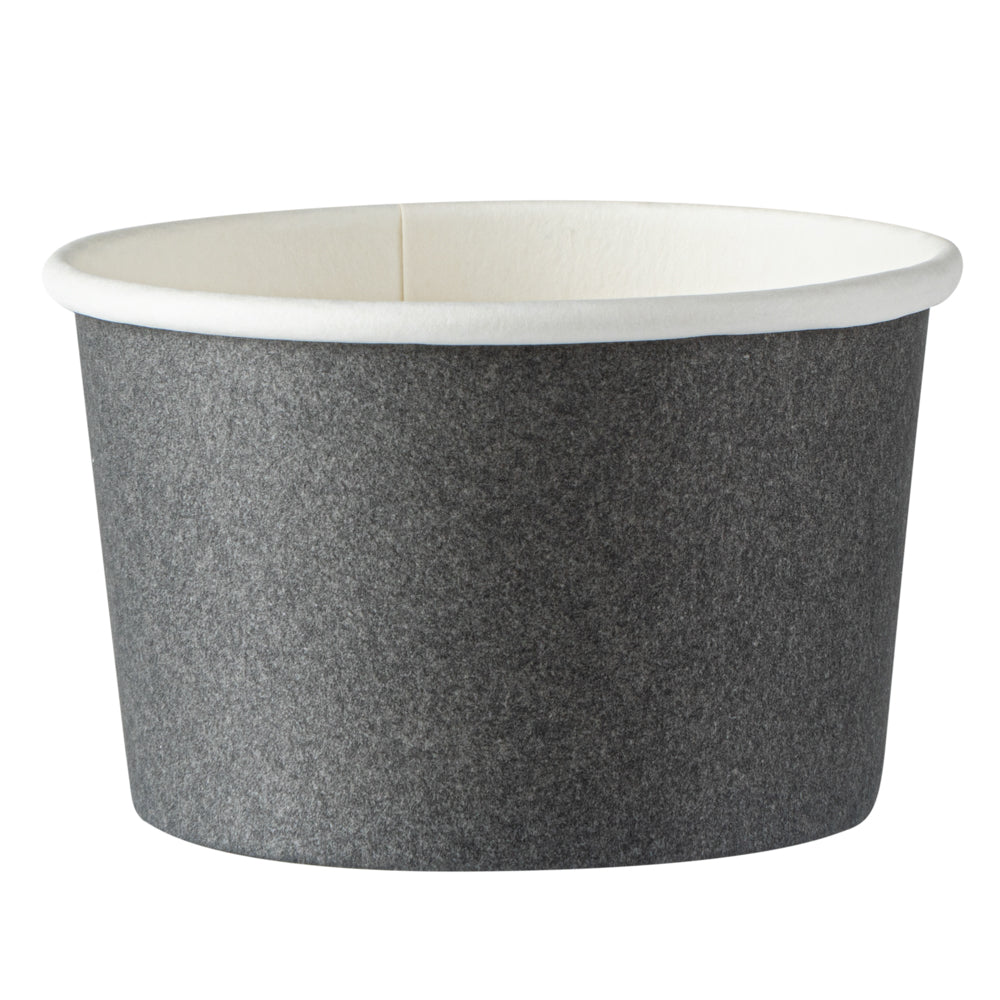 Coppetta 3 oz Round Gray Paper To Go Cup - 3" x 3" x 1 3/4" - 50 count box