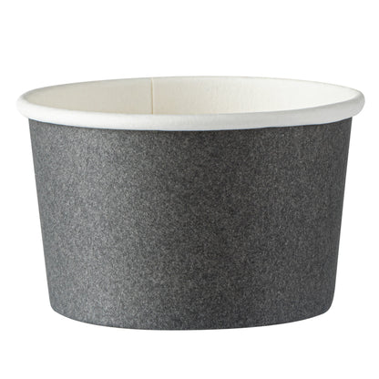 Coppetta 3 oz Round Gray Paper To Go Cup - 3" x 3" x 1 3/4" - 50 count box