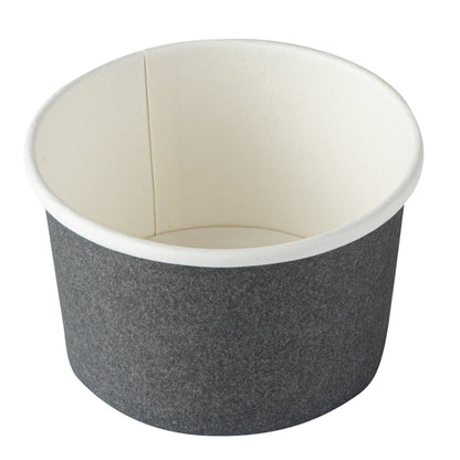Coppetta 3 oz Round Gray Paper To Go Cup - 3" x 3" x 1 3/4" - 200 count box