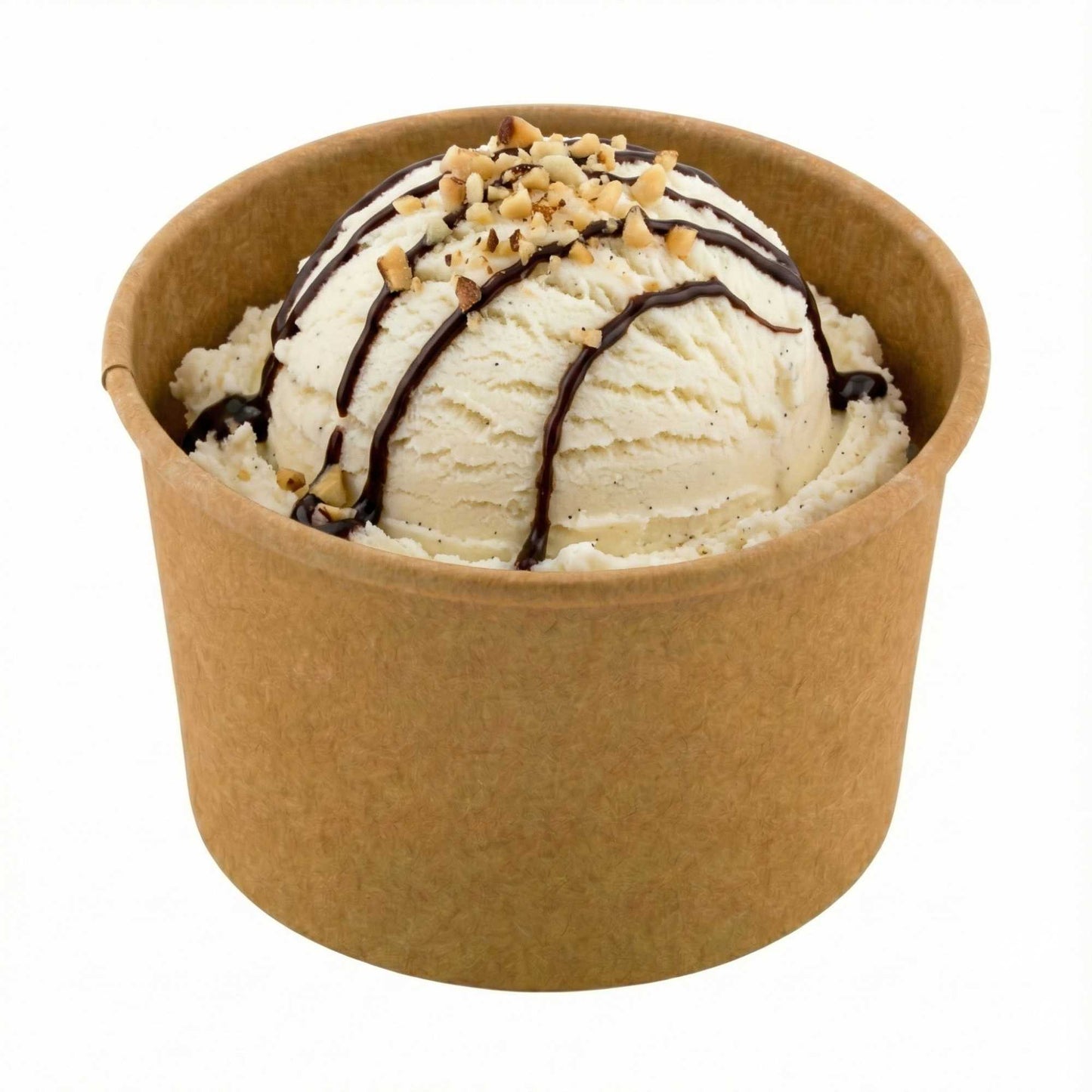 Coppetta 3 oz Round Kraft Paper To Go Cup - 3" x 3" x 1 3/4" - 50 count box