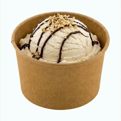 Coppetta 3 oz Round Kraft Paper To Go Cup - 3" x 3" x 1 3/4" - 50 count box