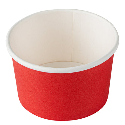 Coppetta 3 oz Round Red Paper To Go Cup - 3" x 3" x 1 3/4" - 200 count box