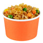 Coppetta 3 oz Round Tangerine Orange Paper To Go Cup - 3" x 3" x 1 3/4" - 50 count box
