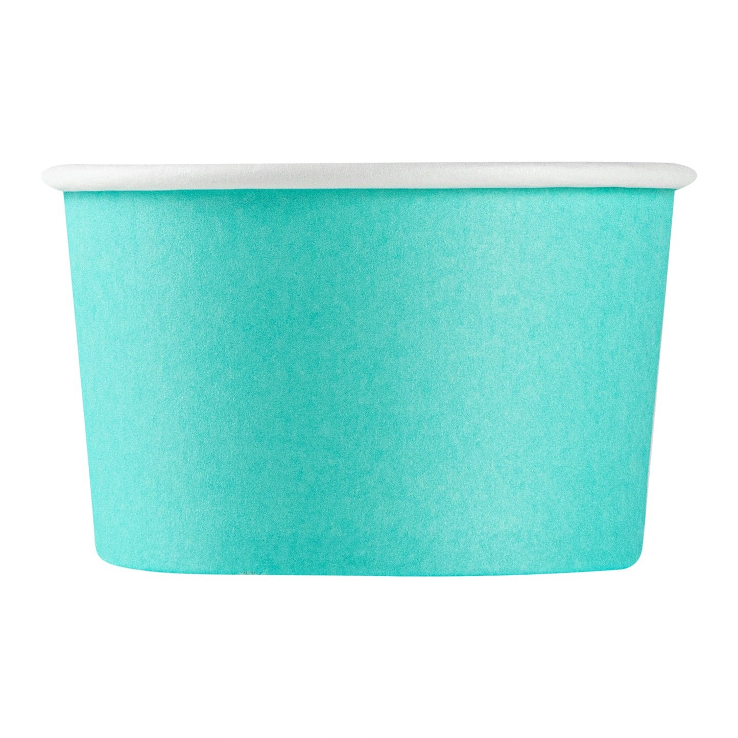 Coppetta 3 oz Round Turquoise Paper To Go Cup - 3" x 3" x 1 3/4" - 50 count box