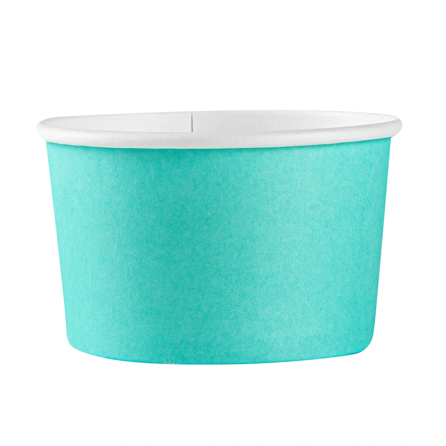 Coppetta 3 oz Round Turquoise Paper To Go Cup - 3" x 3" x 1 3/4" - 200 count box