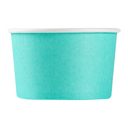 Coppetta 3 oz Round Turquoise Paper To Go Cup - 3" x 3" x 1 3/4" - 200 count box