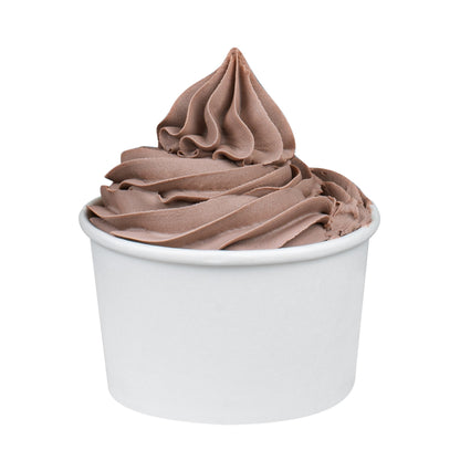 Coppetta 3 oz Round White Paper To Go Cup - 3" x 3" x 1 3/4" - 50 count box